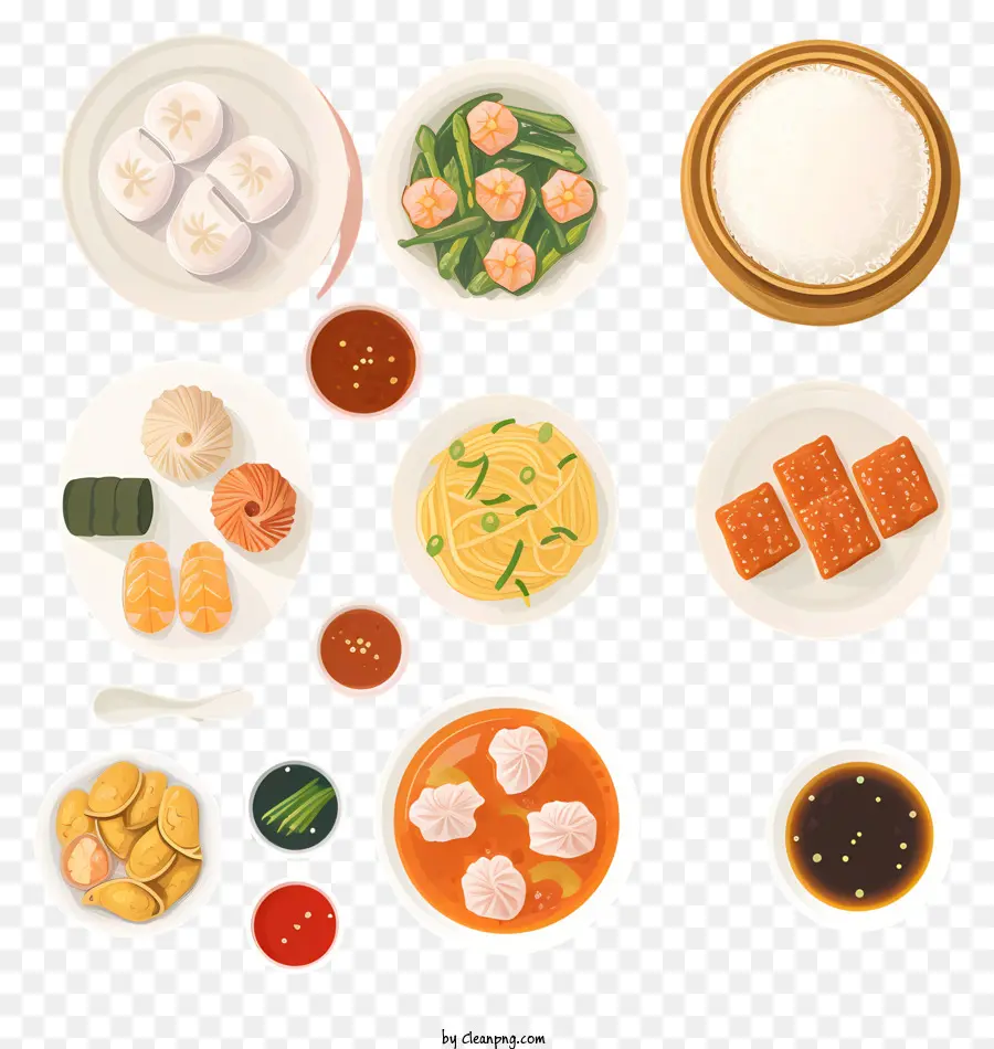 Çin Yemeği，Dim Sum PNG