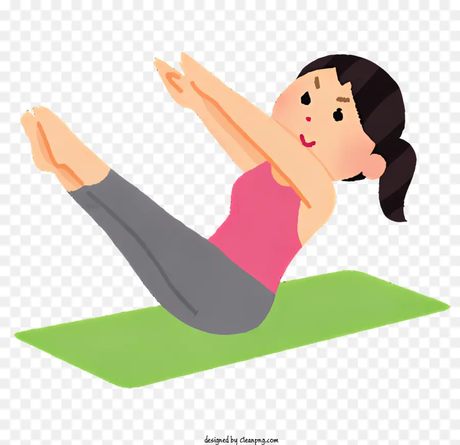 Spor Öğeleri，Yoga Egzersiz PNG
