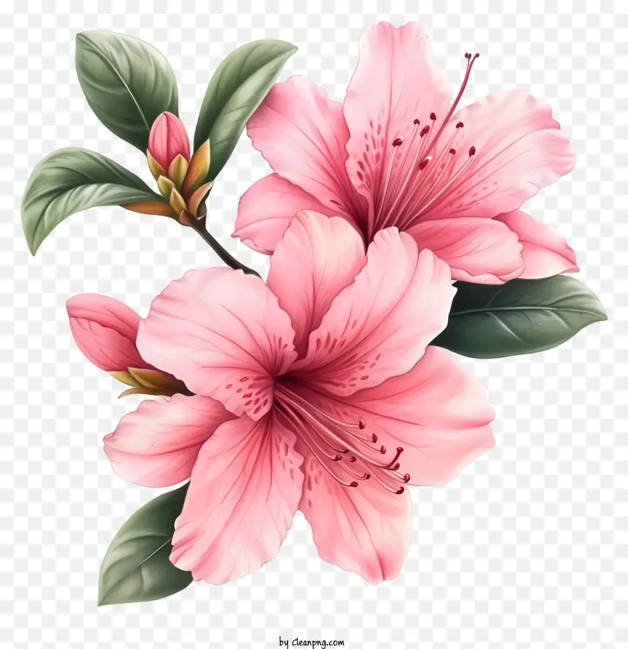 Zarif Azalea Çiçek Simgesi，Pembe çiçek PNG