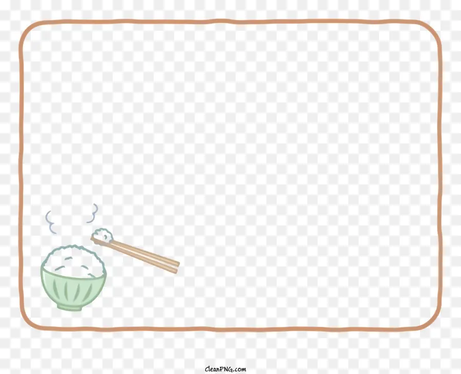 Yemek çerçevesi，Pirinç Kasesi PNG
