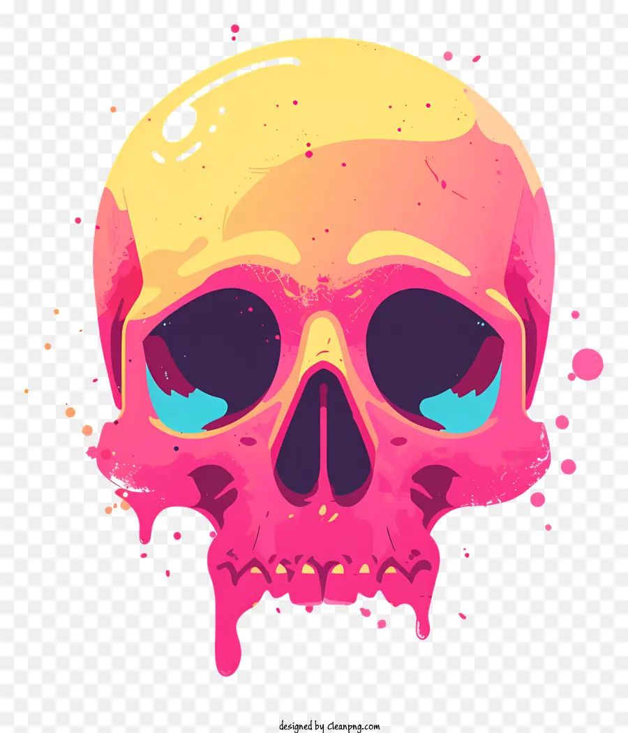 ölüm Kafatası，Renkli Kafatası PNG