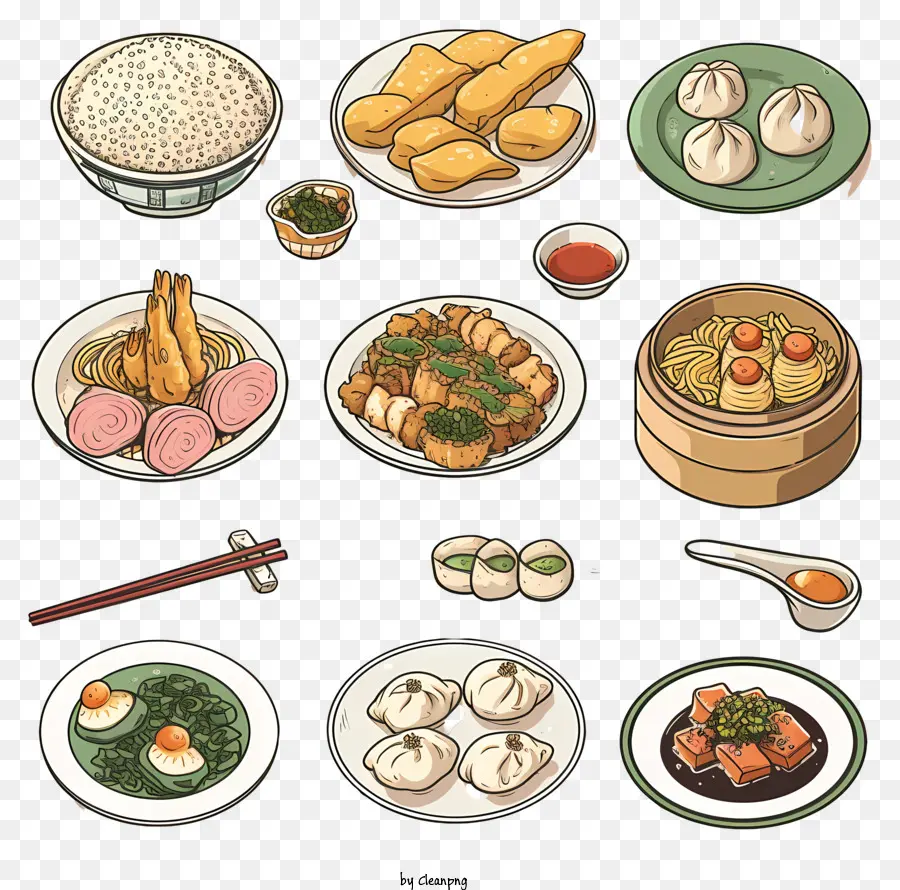 Çin Yemeği，Dim Sum PNG