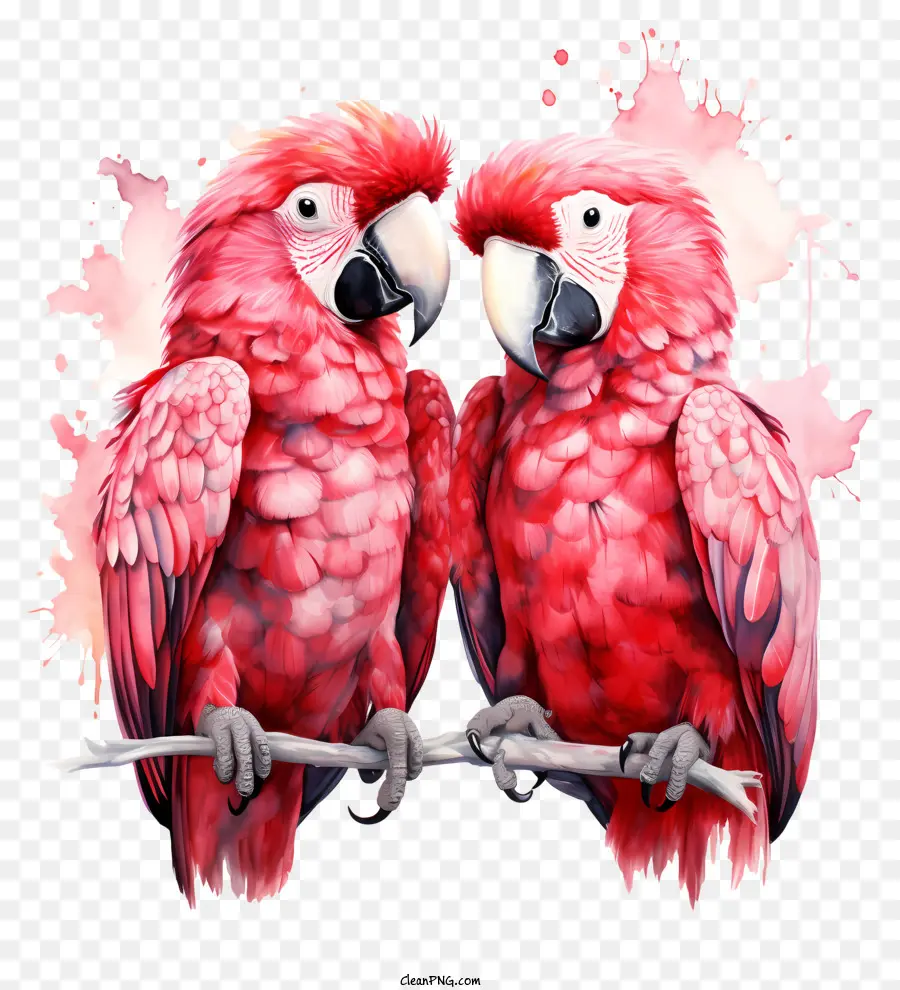 Sevgililer Papağanları，Pembe Papağan PNG