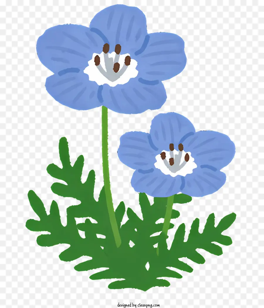 çiçek，Mavi çiçekler PNG