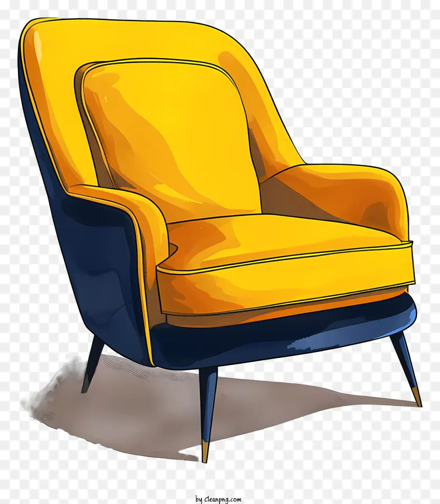 Modern Sandalye，Sarı Koltuk PNG