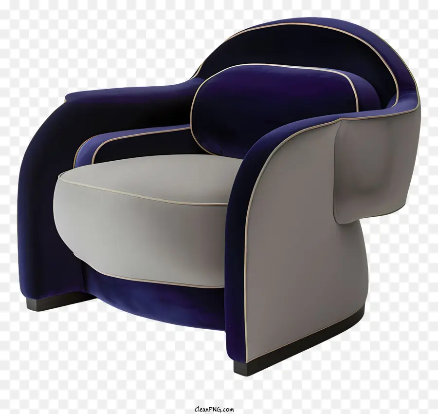 Modern Sandalye，Mavi Kadife Koltuk PNG