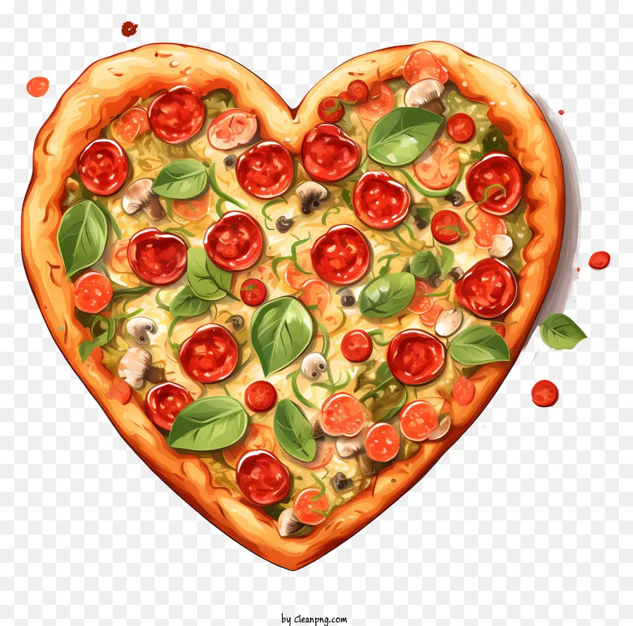 Sevgililer Günü Pizzası，Pizza PNG