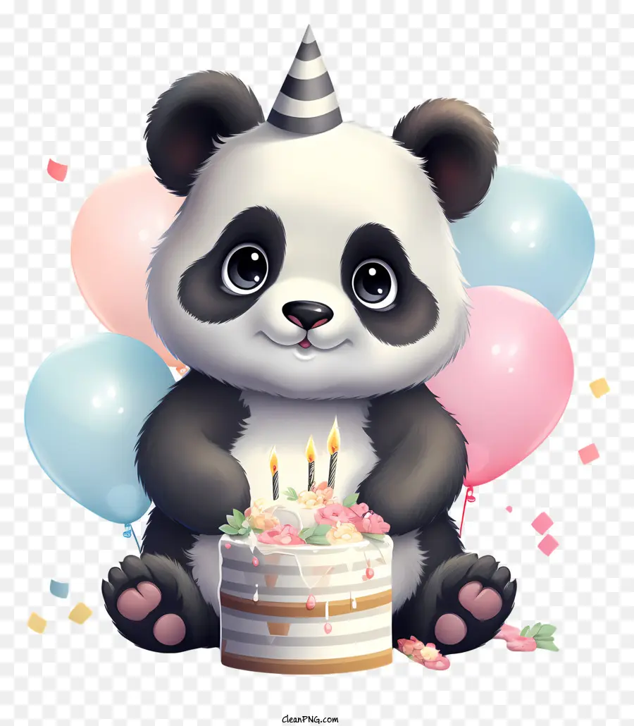 Panda Günü，Kekli Panda PNG