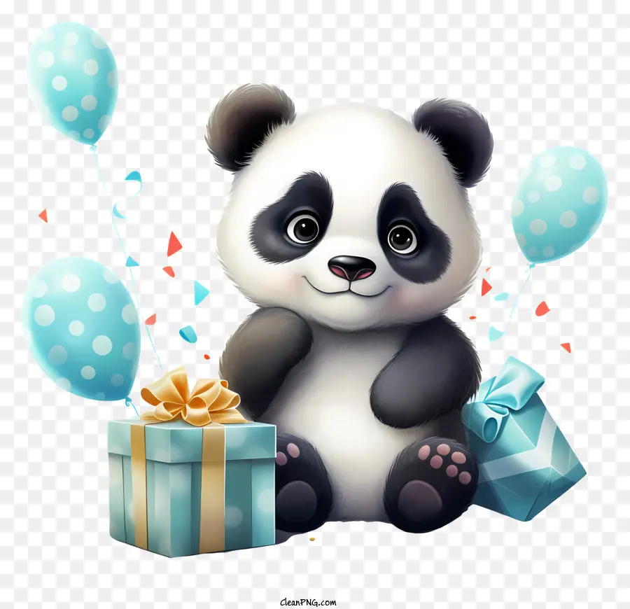 Panda Günü，Hediyeli Panda PNG