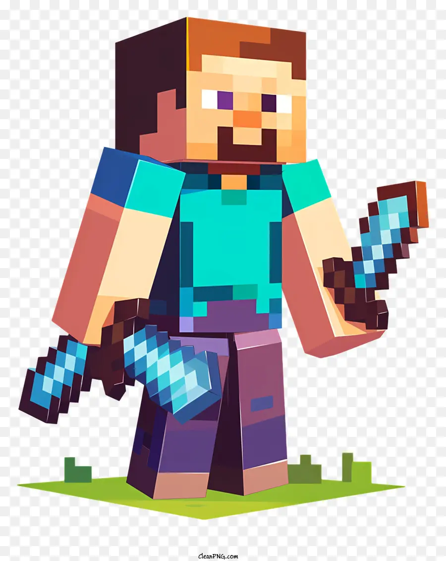 Minecraft Steve'i，Minecraft Karakteri PNG