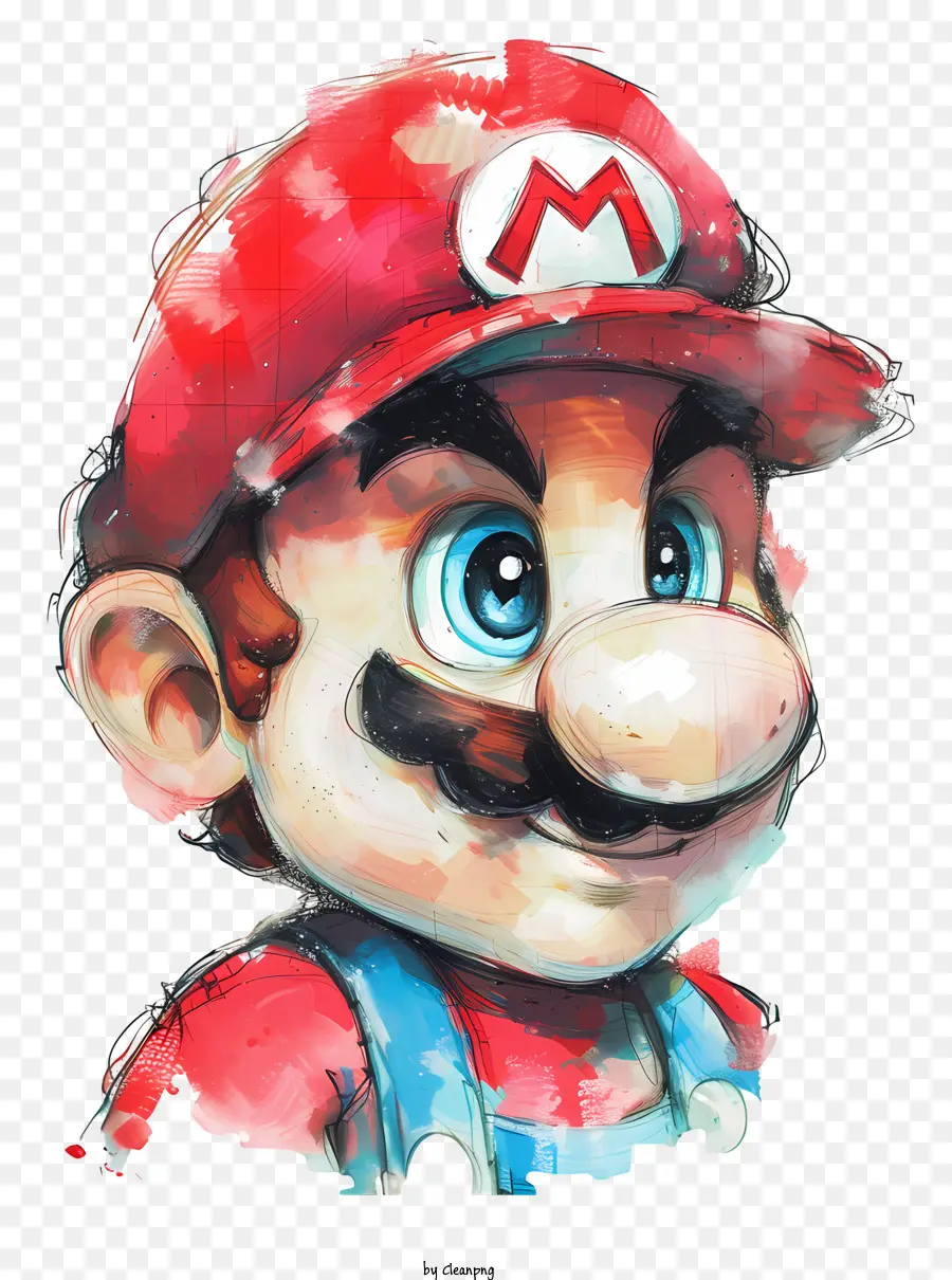 Mario，Mavi Gömlek PNG