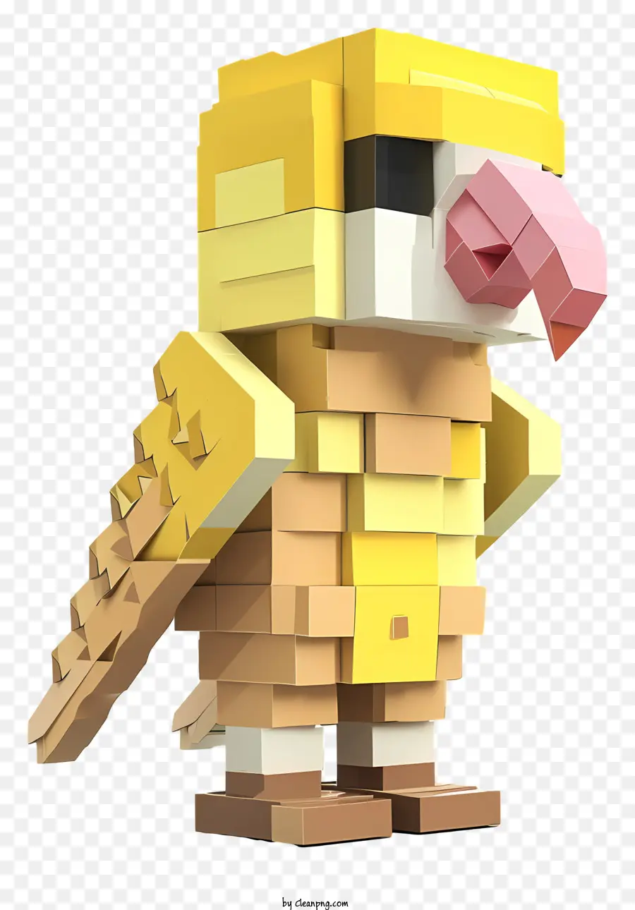 Minecraft，Pikselli Kuş PNG