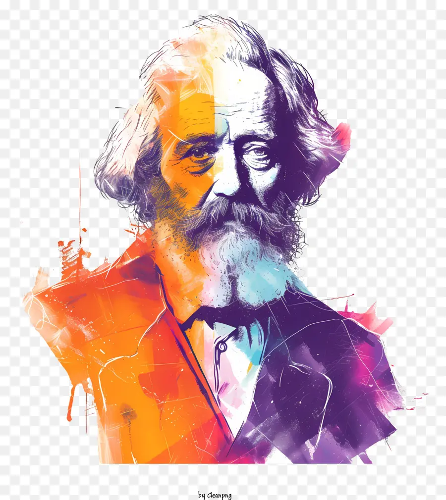 Karl Marx，Sakal Ve Bıyıklı Adam PNG