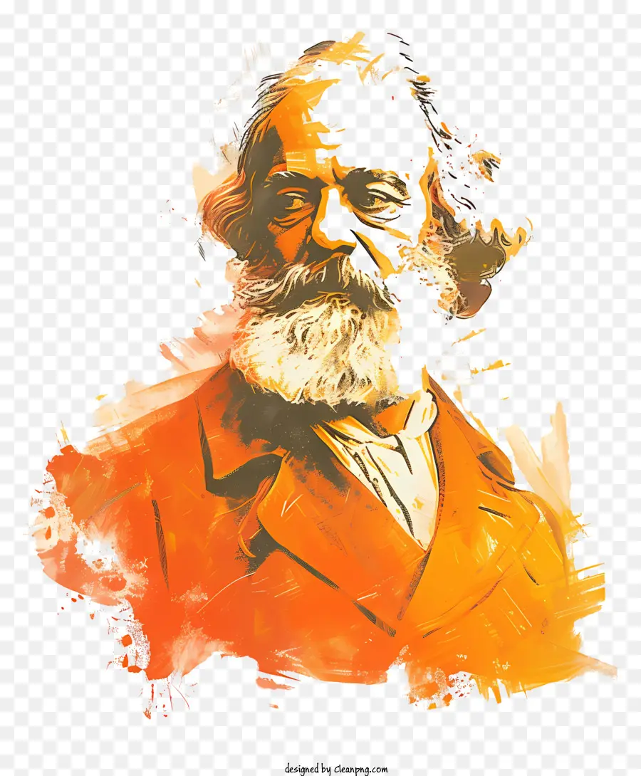 Karl Marx，Portre Resim PNG