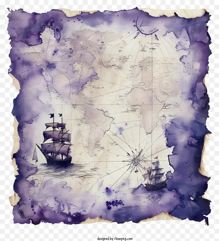 Hazine Haritası，Deniz Haritası PNG