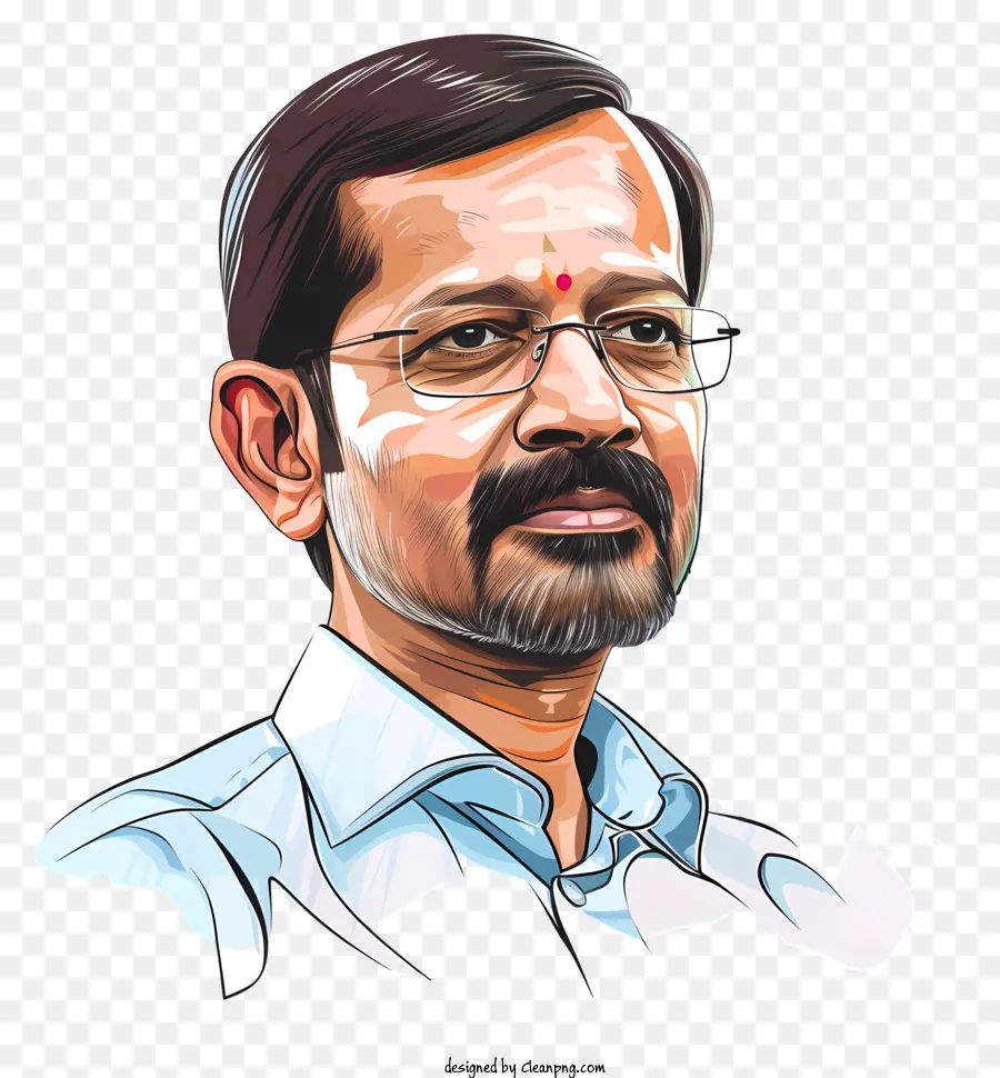 Arvind Kejriwal，Gözlüklü Adam PNG