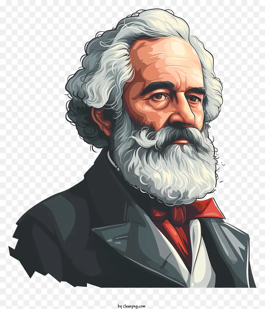 Karl Marx，Portre PNG