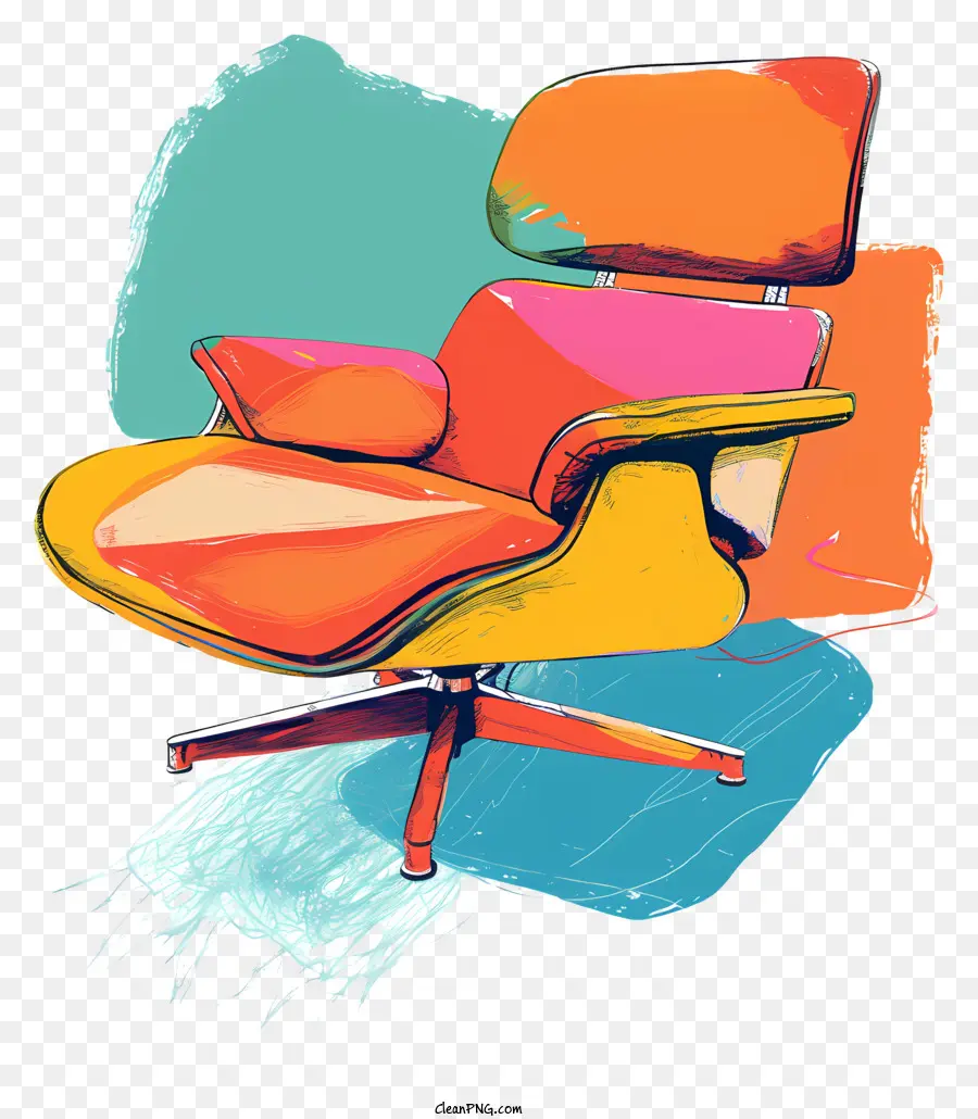 Modern Sandalye，Renkli Sandalye PNG