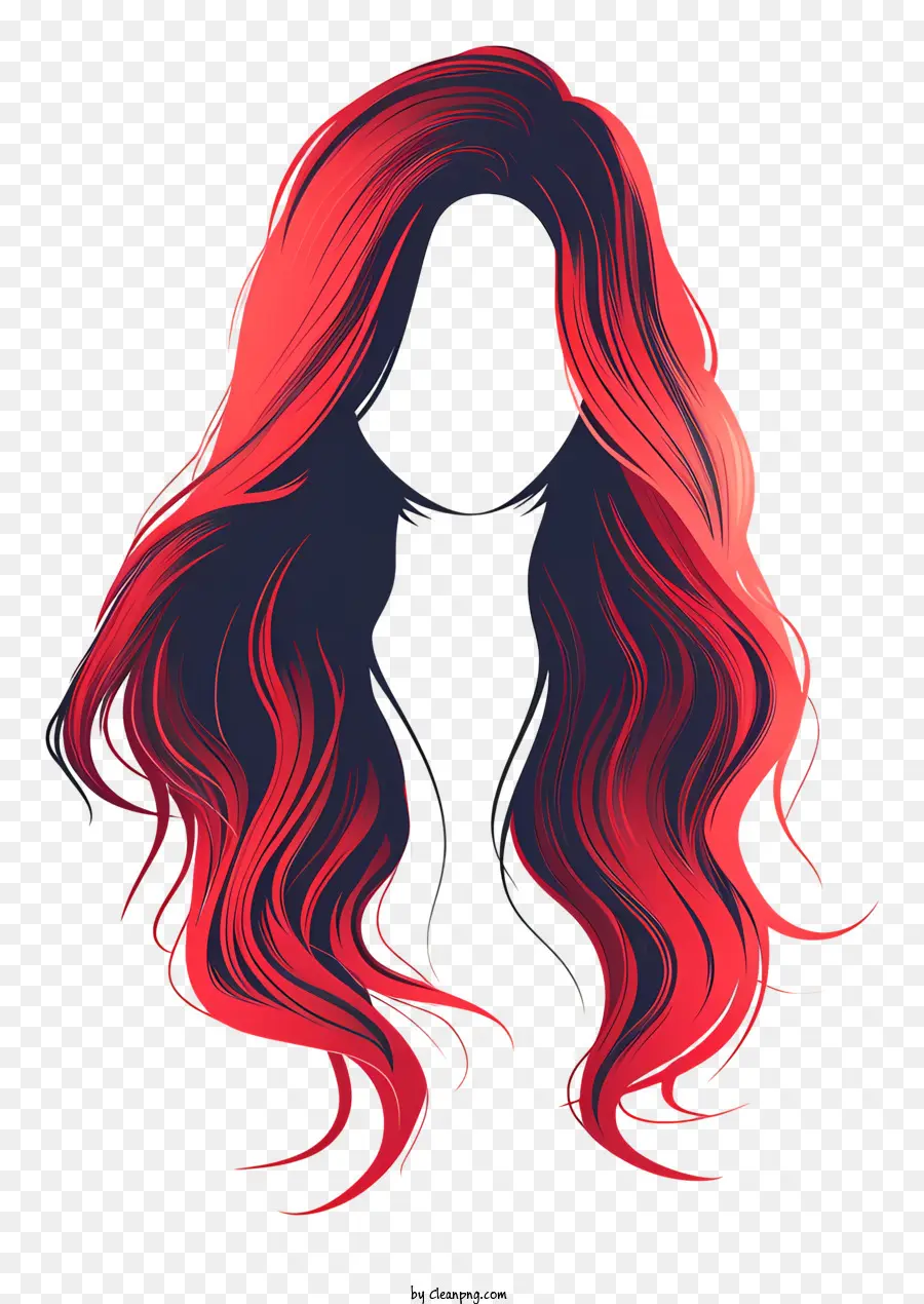 Uzun Saç Peruk，Uzun Kırmızı Kıvırcık Saç PNG