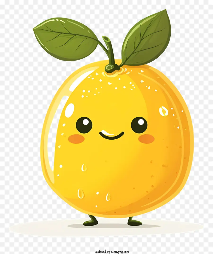 çizgi Film Limon，Sevimli Meyve Karakteri PNG