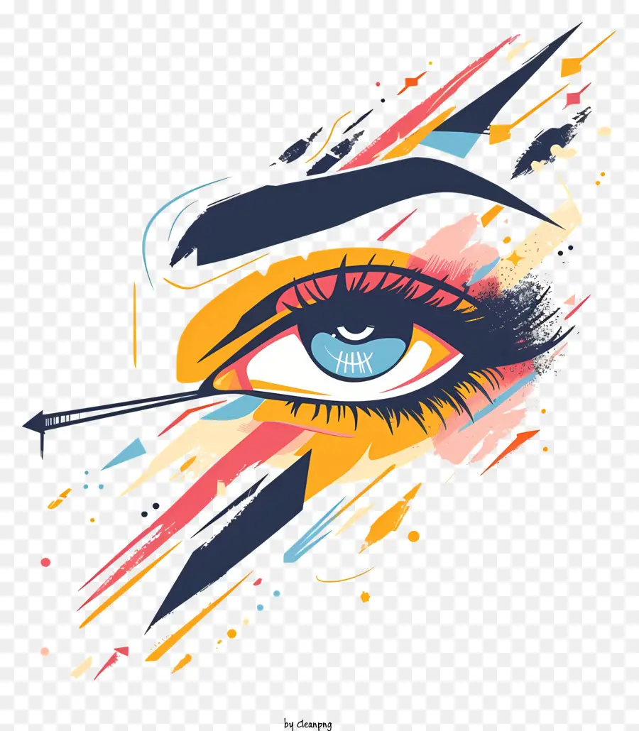 Oklarla Göz，Renkli Göz PNG