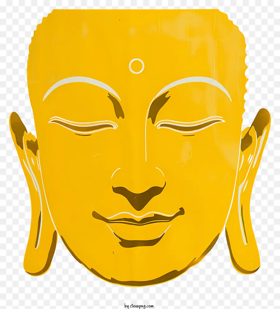 Buda，Sarı Yüz Maskesi PNG