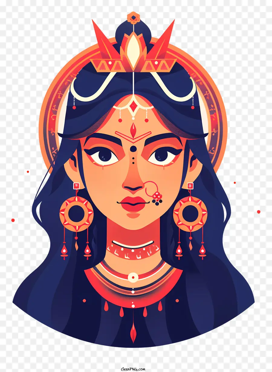 Hindu Tanrıçası，Geleneksel Hint Takıları PNG