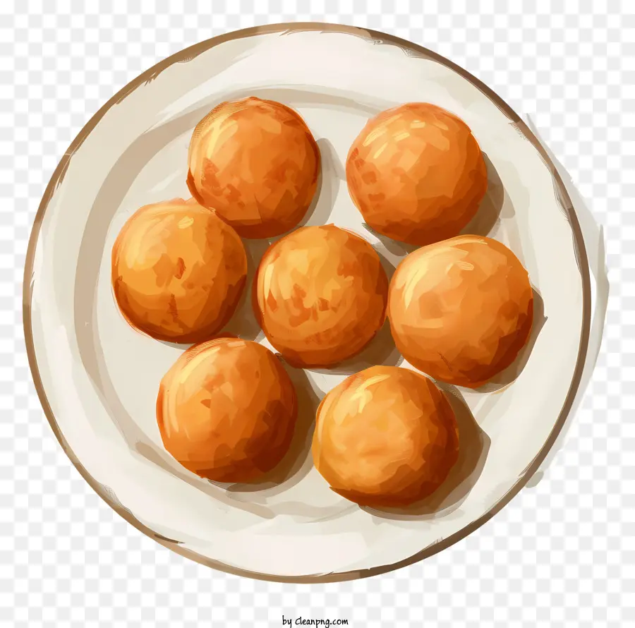 Laddu，Kızarmış Toplar PNG