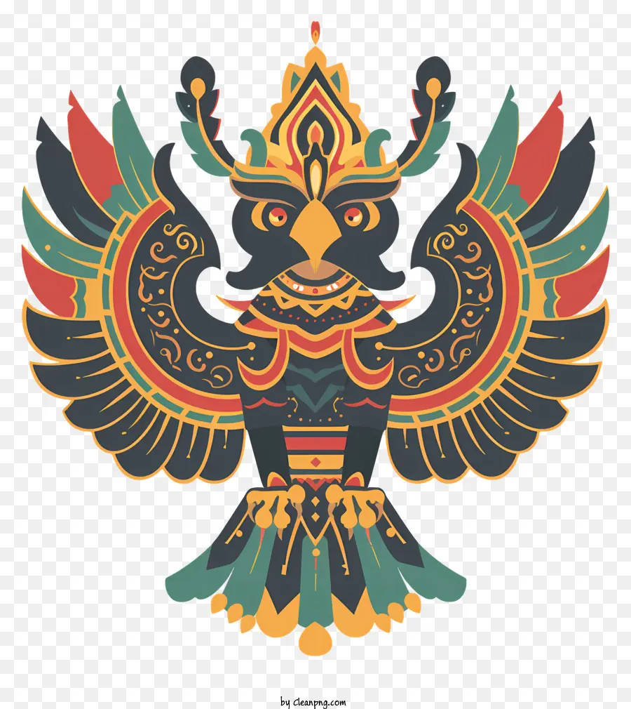 Garuda，Renkli Kuş PNG