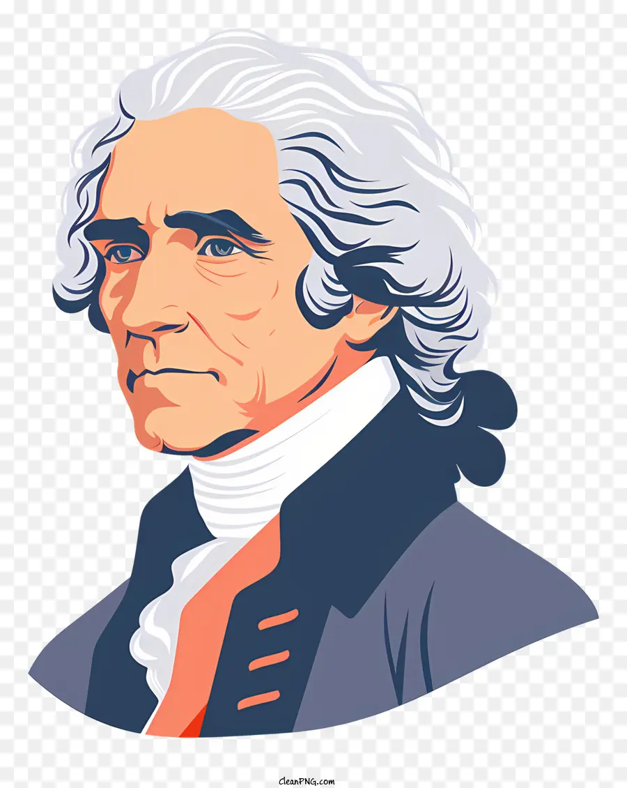 Thomas Jefferson，Portre PNG