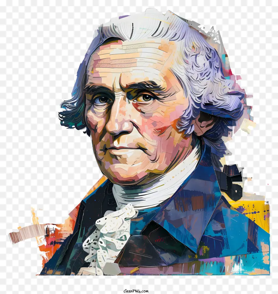 Thomas Jefferson，George Washington Portresi PNG