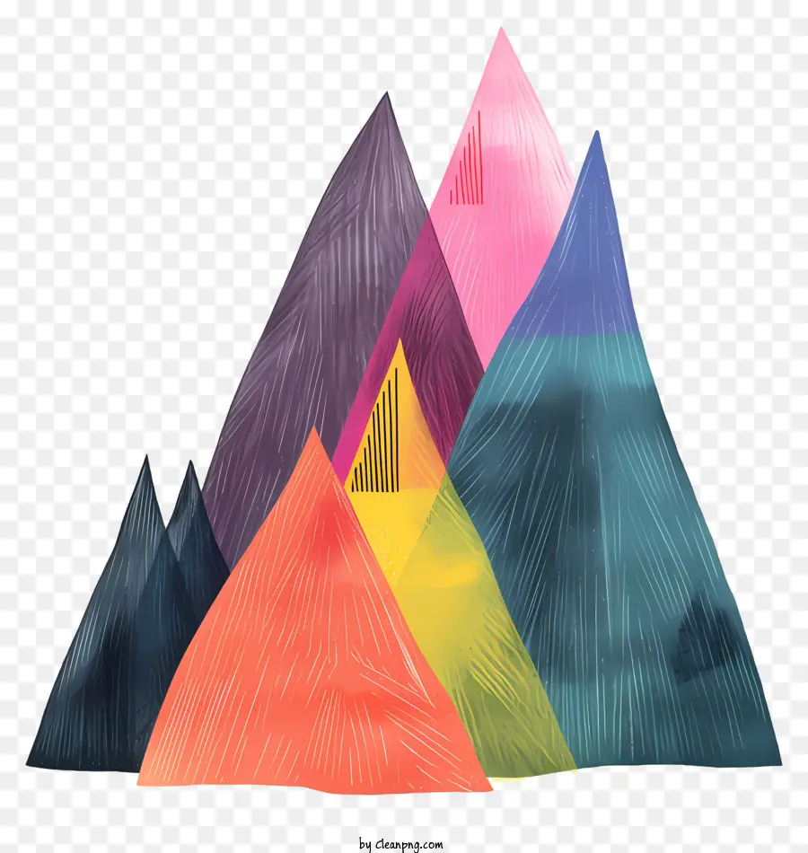 Dağlar，Renk PNG