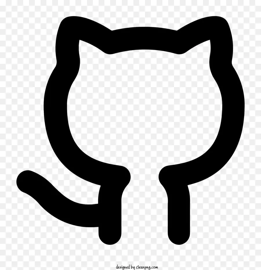Github Simgesi，Şapkalı Kedi PNG