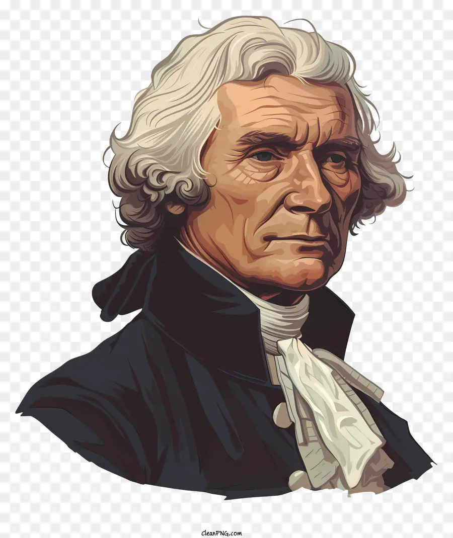 Thomas Jefferson，Portre PNG