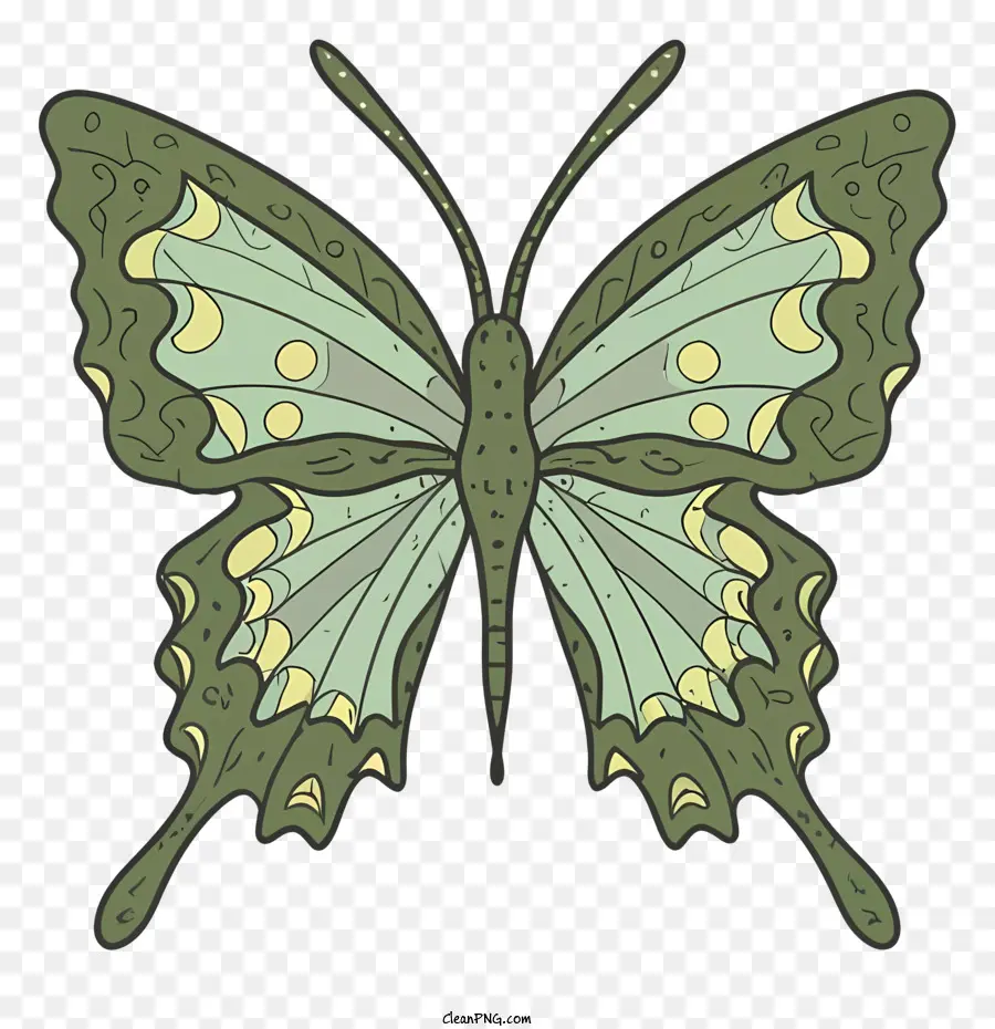 Kelebek，Yeşil Kelebek PNG