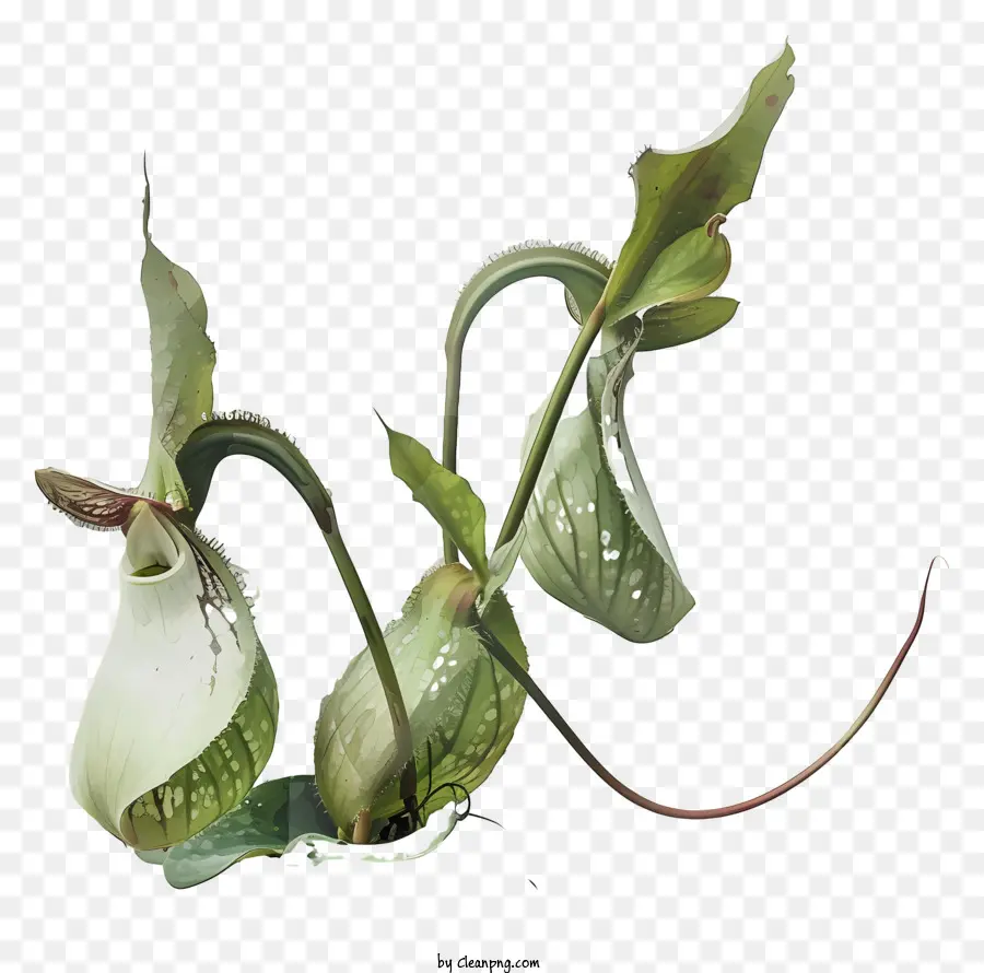 Nepenthes，Beyaz Trompet çiçeği PNG