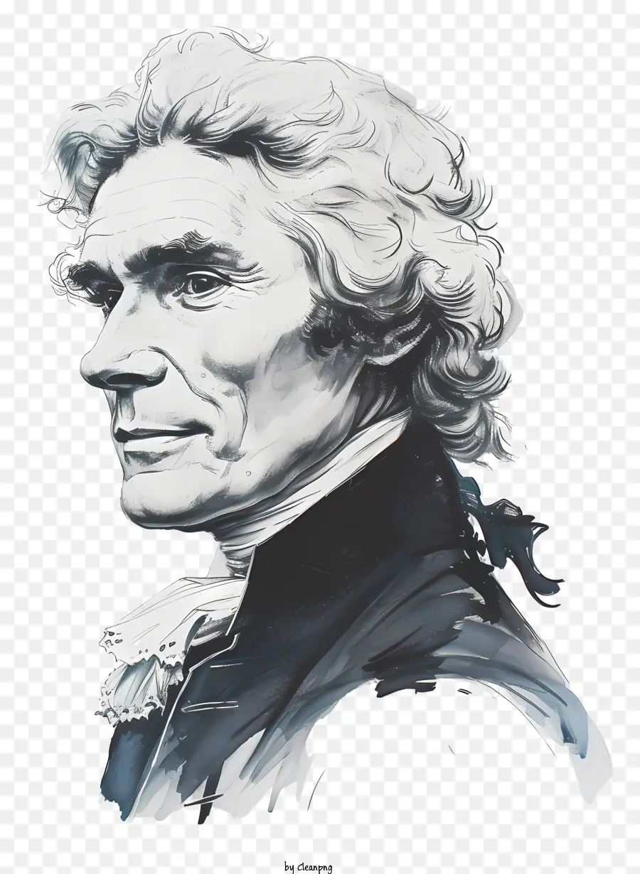 Thomas Jefferson，Yaşlı Adam Portresi PNG