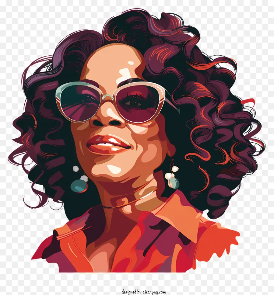 Oprah Winfrey，Afro Saç Modeli PNG