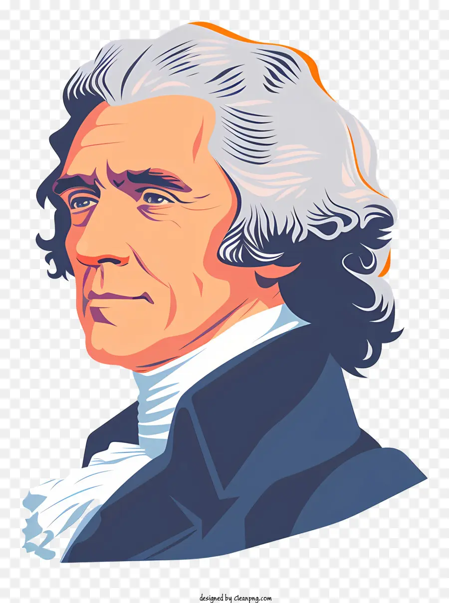 Thomas Jefferson，Portre PNG