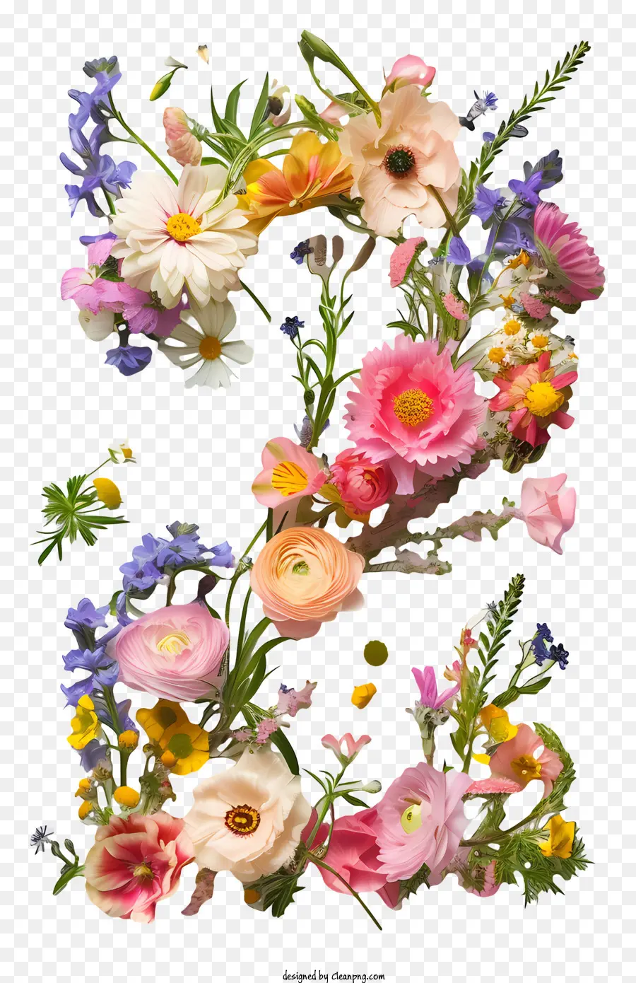 2 Çiçekler，Çiçek Mektubu S PNG