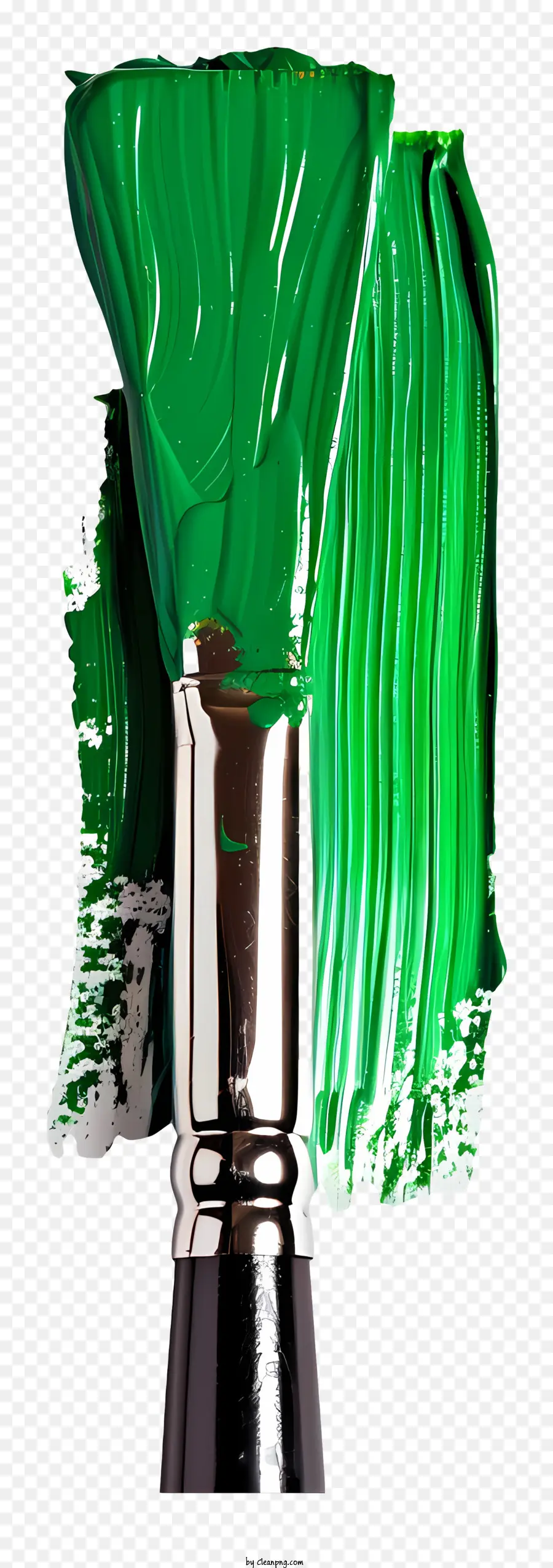 Yeşil Fırça，Boya Fırçası PNG