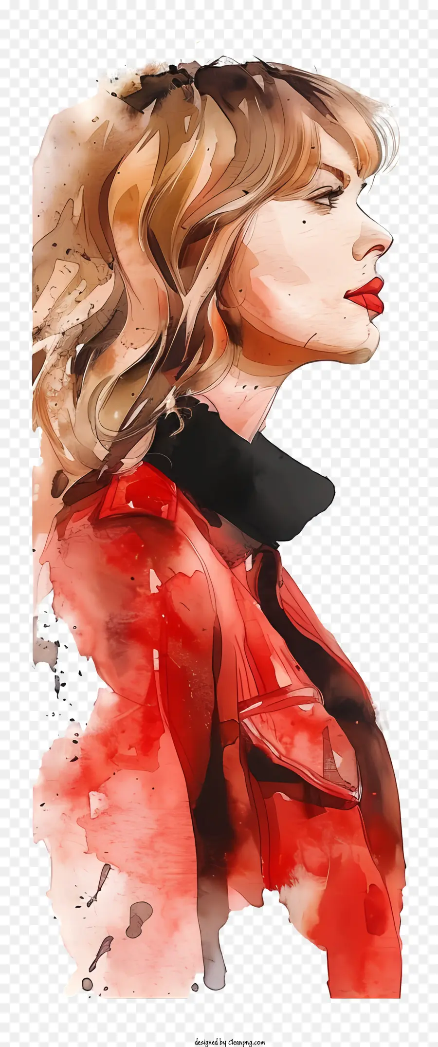 Taylor Swift，Suluboya Portre PNG