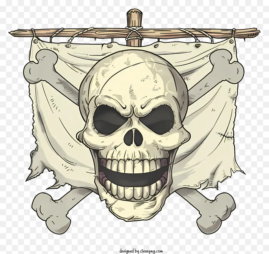 Tek Parça Jolly Roger，Kafatası PNG