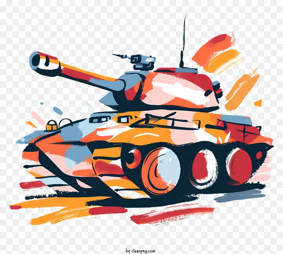 Karikatür Tankı，Askeri Tank PNG