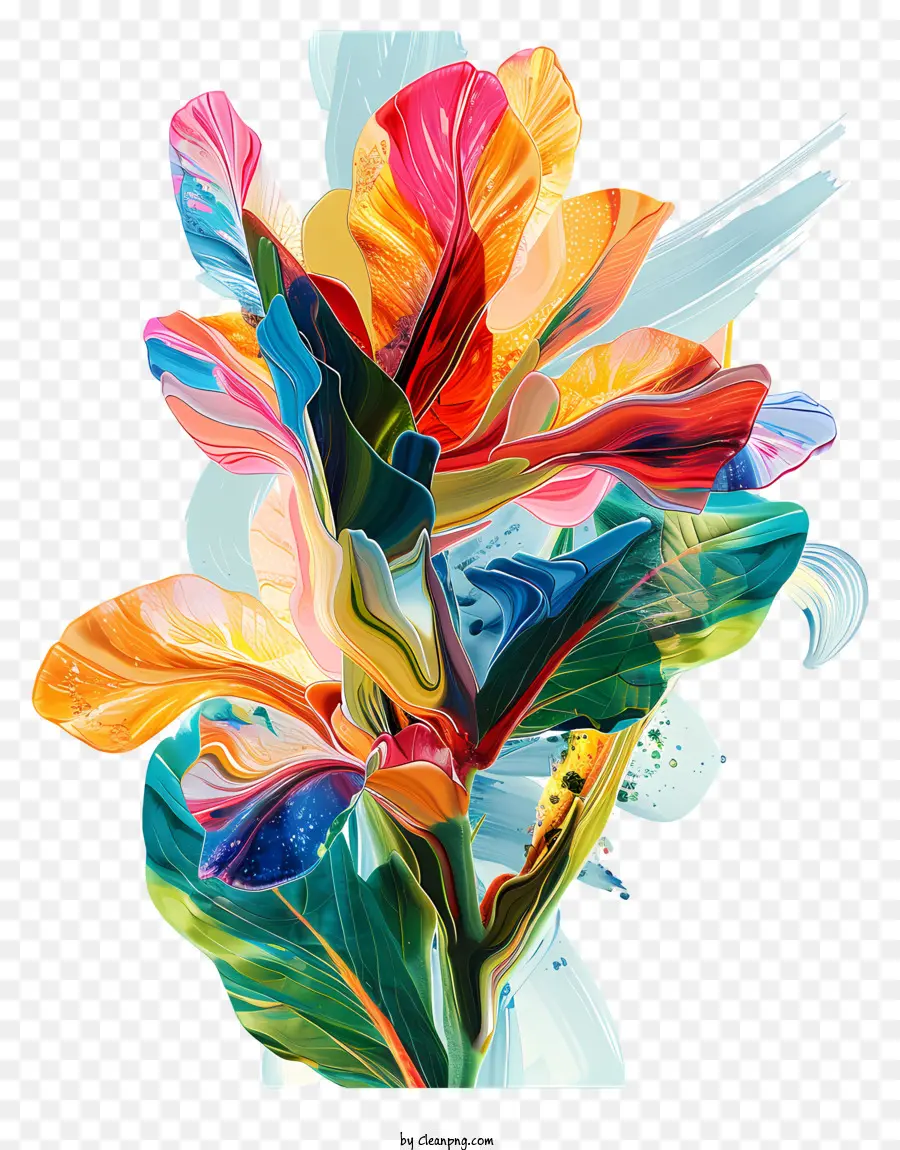 Kana çiçeği Indica Çiçek，Soyut Sanat PNG
