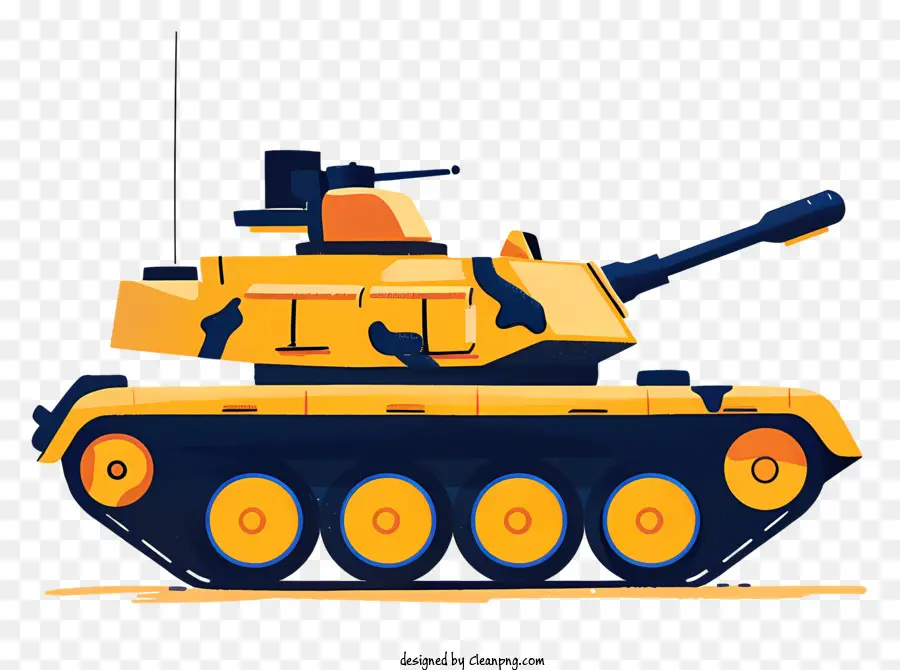 Karikatür Tankı，Sarı Tank PNG