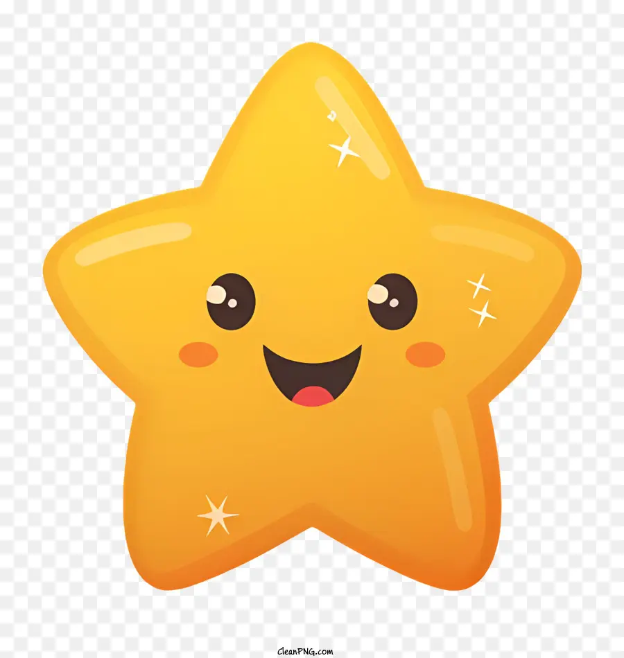 Yıldız Emoji，çizgi Film Yıldızı PNG