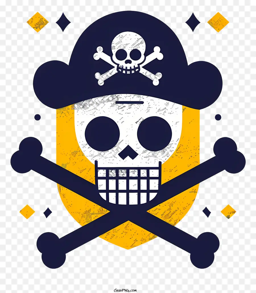 Tek Parça Jolly Roger，Korsan Kafatası PNG