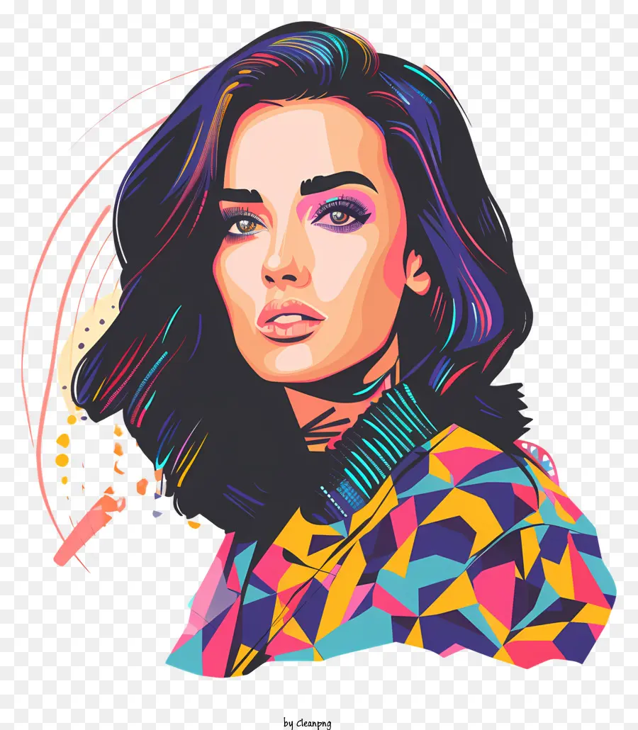 Katy Perry，Soyut Portre PNG