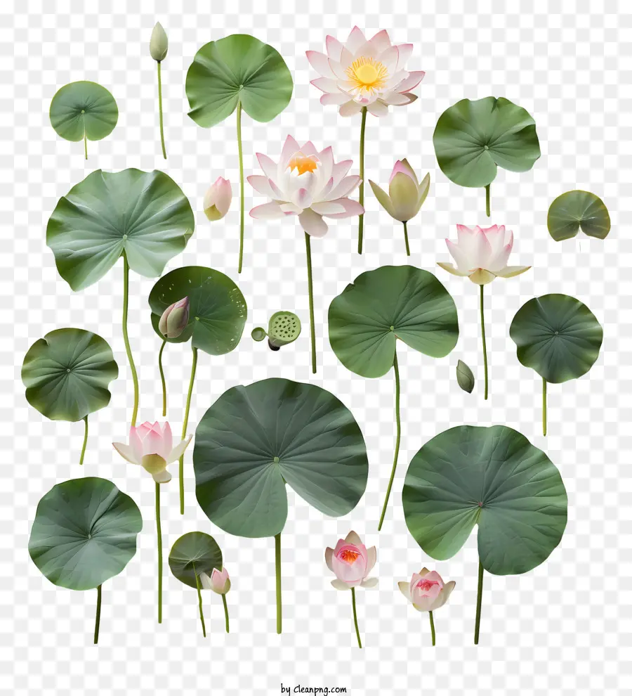 Lotus çiçeği，Nilüferler PNG